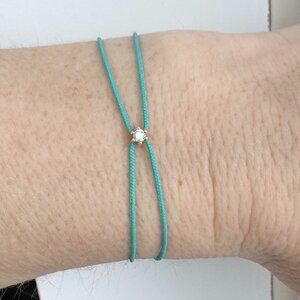 Nova Supernova Diamond Cord Bracelet – 10k Gold – Limited Edition Turquoise